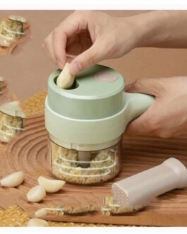 4 in 1 Electric Handheld Cooking Hammer Vegetable Cutter Set Electric Food Chopper Multifunction Vegetable Fruit Slicer