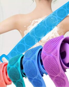 Silicone Body Scrubber Back Massage Exfoliating Sponge Bathroom Bath Brush