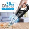 Hand Vacuum Cordless With High Power, Mini Vacuum Cleaner Handheld Rechargeable For Home And Car Cleaning