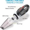 Hand Vacuum Cordless With High Power, Mini Vacuum Cleaner Handheld Rechargeable For Home And Car Cleaning